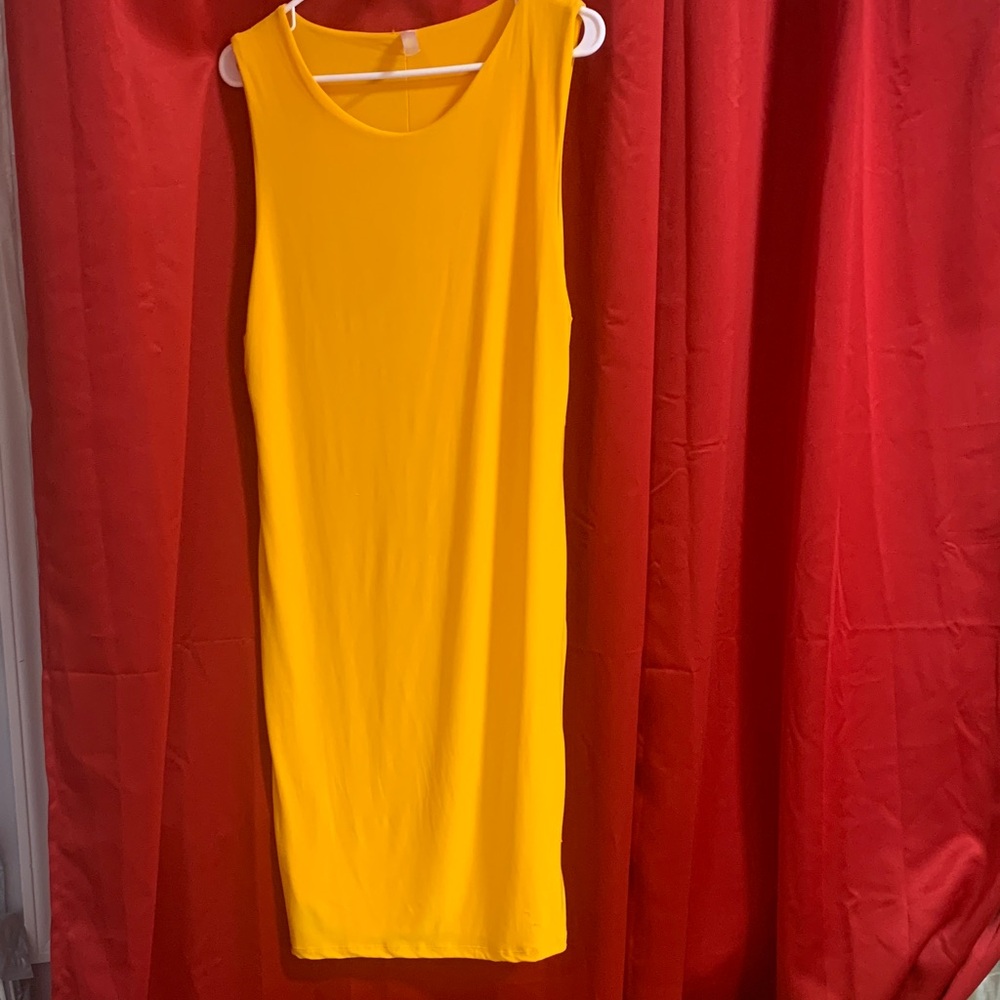 Love Nation Yellow Midi Dress